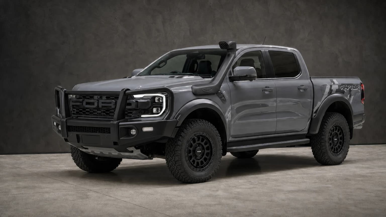 Ford Ranger Raptor studio visual showing snorkel