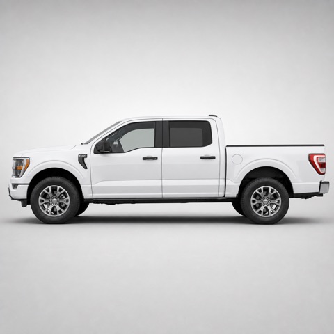 Example: side on photo of a ute